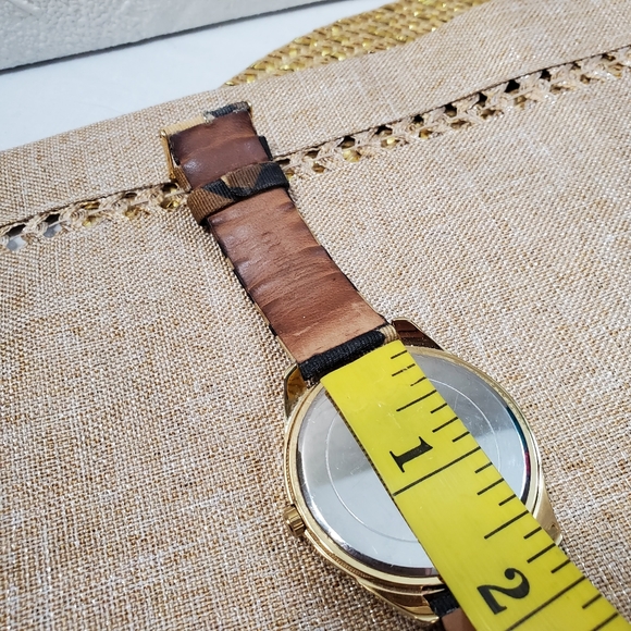 Guess Bling Bezel Leather Leopard Band Watch - Picture 4 of 7